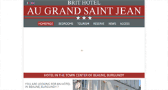 Desktop Screenshot of hotel-au-grand-st-jean.com