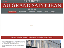 Tablet Screenshot of hotel-au-grand-st-jean.com